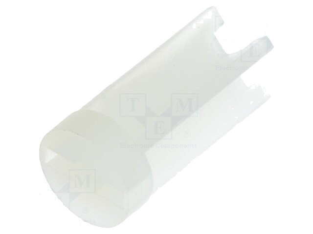 Afstandbus; LED; Øext: 6mm; ØLED: 5mm; L: 12,7mm; natuurlijk; UL94V-2 Afstandbus; LED; Øext: 6mm; ØLED: 5mm; L: 12,7mm; natuurlijk; UL94V-2